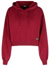 Rotate Birger Christensen Rotate Burgundy Cotton Sweatshirt Women