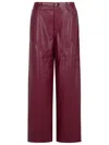 Rotate Birger Christensen Rotate Burgundy Polyester Pants In Burgundy