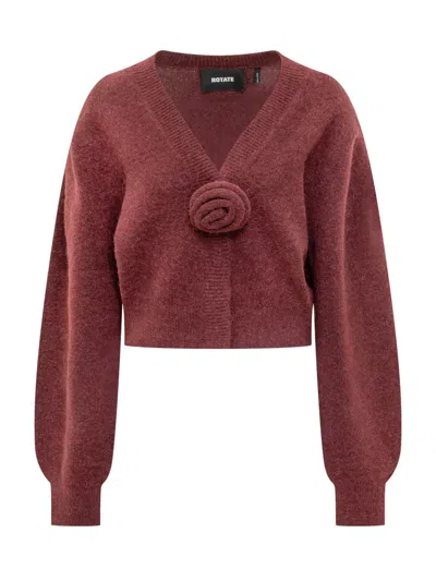 Rotate Birger Christensen Rotate Cardigan In Brown