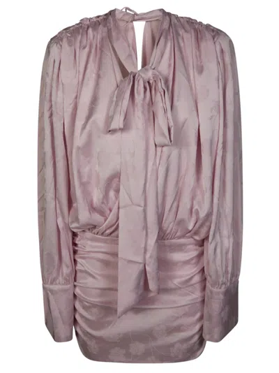 Rotate Birger Christensen Rotate Chic Mini Suit With Scarf For Women In Pink