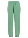 Rotate Birger Christensen Joggers With Elastic Cuffs And Waistband In Green