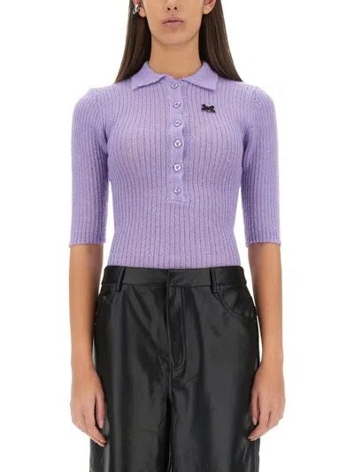 Rotate Birger Christensen Rotate Birgerchristensen Mohair Sweater In Purple