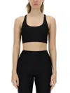 Rotate Birger Christensen Rotate Birgerchristensen Crop Top In Black