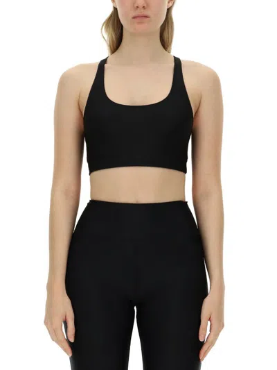 Rotate Birger Christensen Rotate Birgerchristensen Crop Top In Black