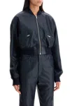 Rotate Birger Christensen Cropped Jacket In Blue