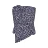 Rotate Birger Christensen Rotate Cropped Ruffle Strapless Top