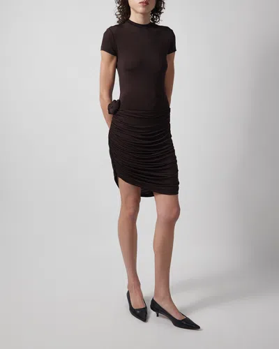 Rotate Birger Christensen Rotate Dress Nuria In Brown