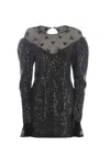 Rotate Birger Christensen Dress Rotate "sequins" In Black
