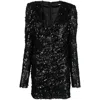Rotate Birger Christensen Sequined Minidress In Black