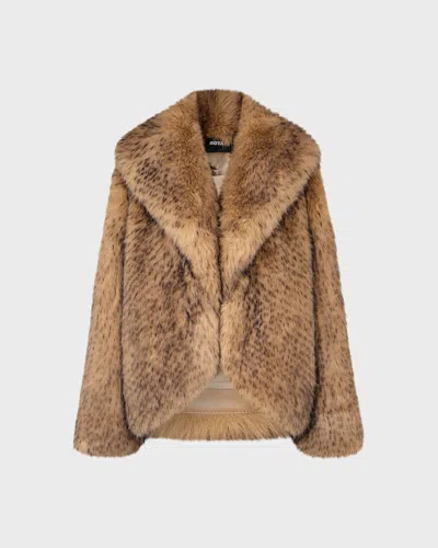 Rotate Birger Christensen Rotate Faux Fur Jacket In Brown