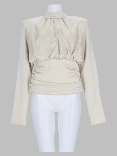 Rotate Birger Christensen Rotate Faux-leather Effect Mini Top In White