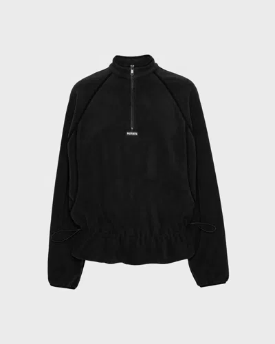 Rotate Birger Christensen Rotate Fleece Half Zip Jacket Svart In Black