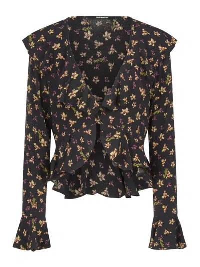 Rotate Birger Christensen Birger Christensen Floral-print Blouse In Multi