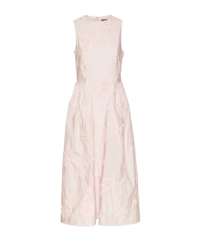 Rotate Birger Christensen Rotate Flower Midi Dress In Pink