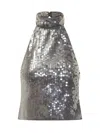 Rotate Birger Christensen Rotate High Neck Top In Gray