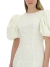 Rotate Birger Christensen Rotate Jacquard Mini Dress In White