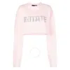 Rotate Birger Christensen Sequin-embellished Logo Crop Top