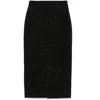 Rotate Birger Christensen Rotate Birgerchristensen Boucle Maxi Skirt In Black