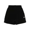 Rotate Birger Christensen Logo-embroidered Track Shorts In Black