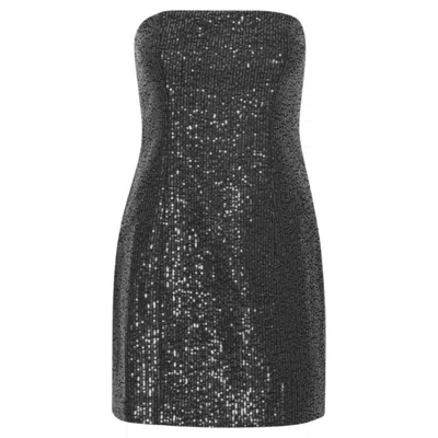 ROTATE BIRGER CHRISTENSEN ROTATE LADIES BLACK SEQUIN-EMBELLISHED MINI DRESS