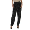 Rotate Birger Christensen Rotate Ladies Black Sequin High-waisted Trousers In Black