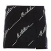Rotate Birger Christensen Rotate Women Cotton Blend Shorts With Contrasting Logo In Black