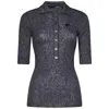 Rotate Birger Christensen Rotate Mohair And Wool Blend Polo Shirt