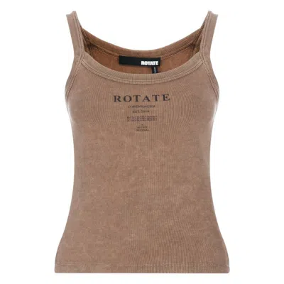 ROTATE BIRGER CHRISTENSEN ROTATE LADIES MUSTANG LOGO PRINT TOP