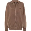 Rotate Birger Christensen Logo-embroidered Zipped Hoodie