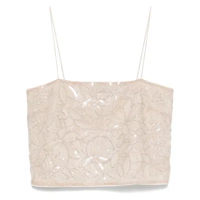 ROTATE BIRGER CHRISTENSEN ROTATE LADIES SILVER BIRCH SEQUIN MINI TOP