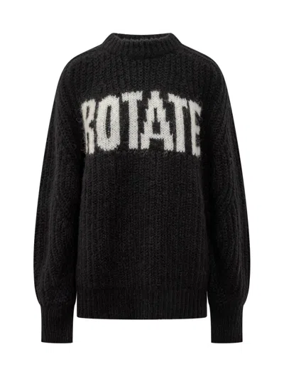 Rotate Birger Christensen Black Wool Knitwear