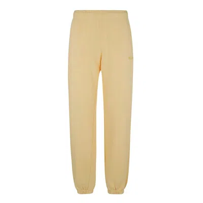 Rotate Birger Christensen Rotate Logo Embroidered Classic Sweat Pants In Yellow