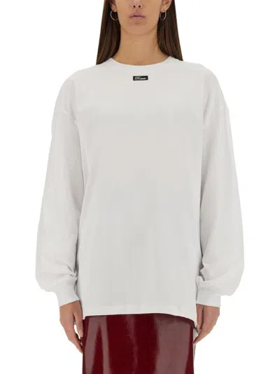 Rotate Birger Christensen Rotate Long Sleeve Graphic T In White