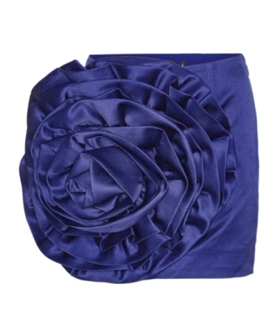 Rotate Birger Christensen Rotate Maxi Flower Skirt In Blue
