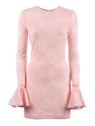 Rotate Birger Christensen Rotate Dress Woman Color Pink In Black