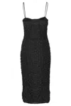 Rotate Birger Christensen Crystal-embellished Tulle Midi Dress In Black