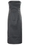 Rotate Birger Christensen Rotate Midi Braided Dress In Blue