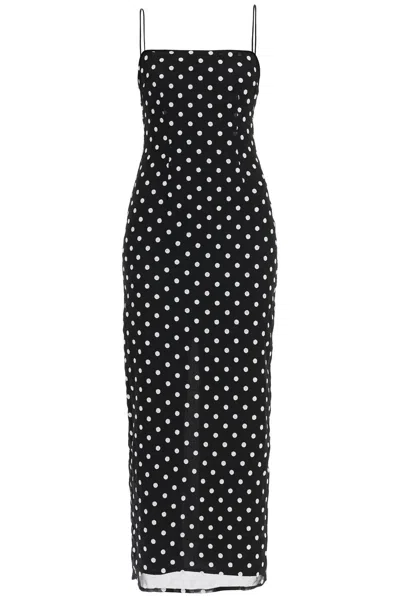 Rotate Birger Christensen Rotate Midi Dress With Sequins Women In Black