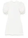 Rotate Birger Christensen Rotate Mini Dress With Dramatic Puff Sleeves In White