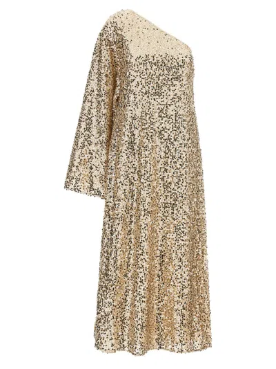 Rotate Birger Christensen Rotate 'net Sequins Maxi' Dress In Gold