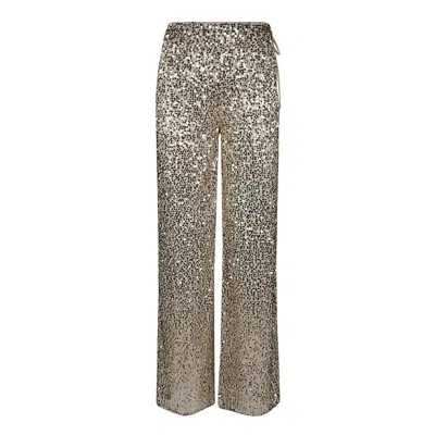 Rotate Birger Christensen Rotate Net Sequins Pants In Gold