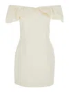 Rotate Birger Christensen Rotate Birgerchristensen Mini Dress With Bare Shoulders In White