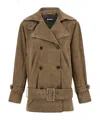Rotate Birger Christensen Rotate Oversized Jacket In Brown