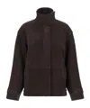 Rotate Birger Christensen Kamala Oversized Suede Jacket In Brown