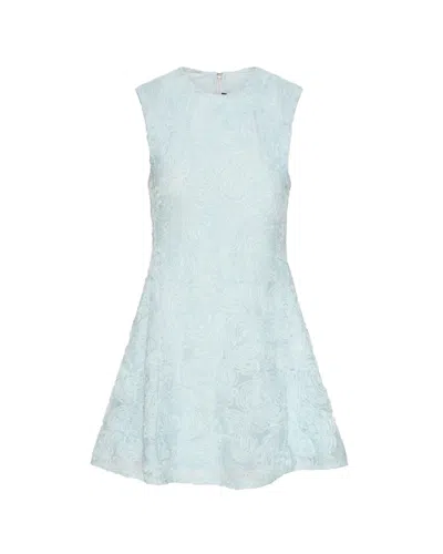 Rotate Birger Christensen Rotate Plein Air Mini Dress For Women In Blue