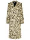 Rotate Birger Christensen Rotate Printed Faux Fur Coat In Gray