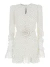 Rotate Birger Christensen Egret Dress In White