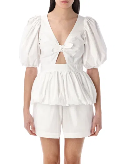 ROTATE BIRGER CHRISTENSEN ROTATE PUFF SLEEVE BUBBLE TOP