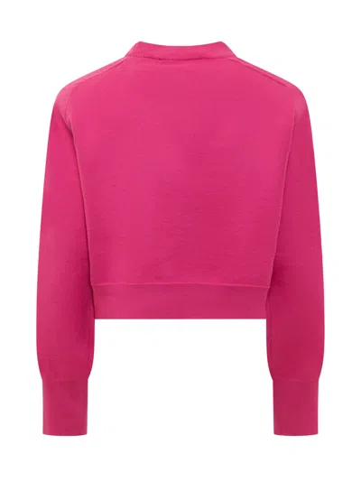 Rotate Birger Christensen Rotate Pullover With Logo - Firm Fit In Pink Glo