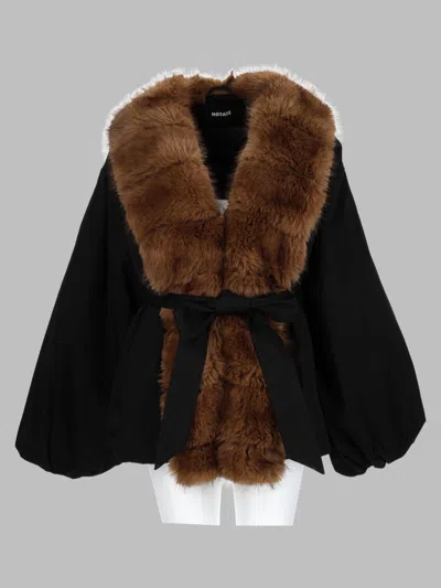 Rotate Birger Christensen Rotate? Recycled Polyester & Cotton Jacket For Women In Black